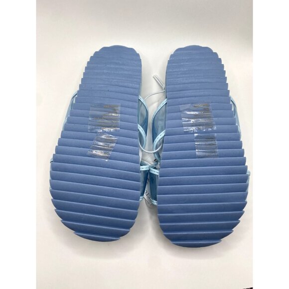 crewcuts J Crew Blue Cross Strap Pool Slides 10 Sandals Slip Ons New BF054 - Picture 4 of 5